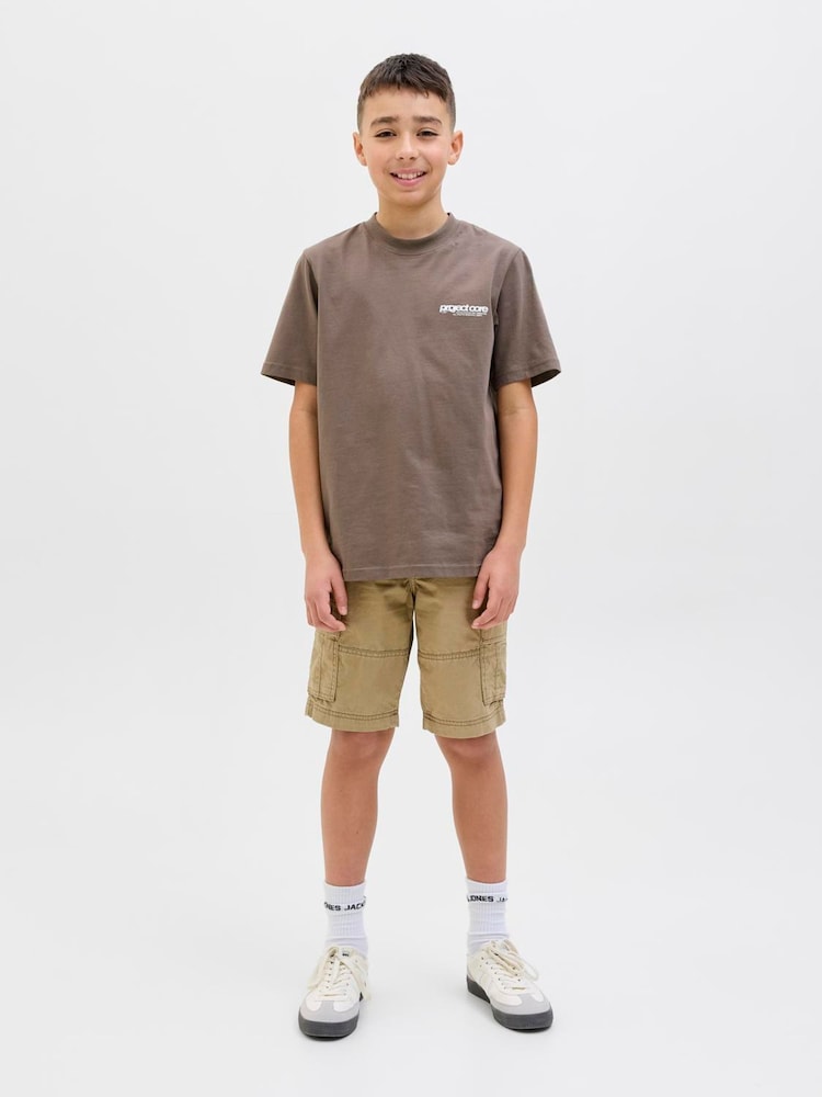 JACK & JONES JUNIOR Relaxed Fit 100% Cotton Cargo Shorts - Image 2 of 6
