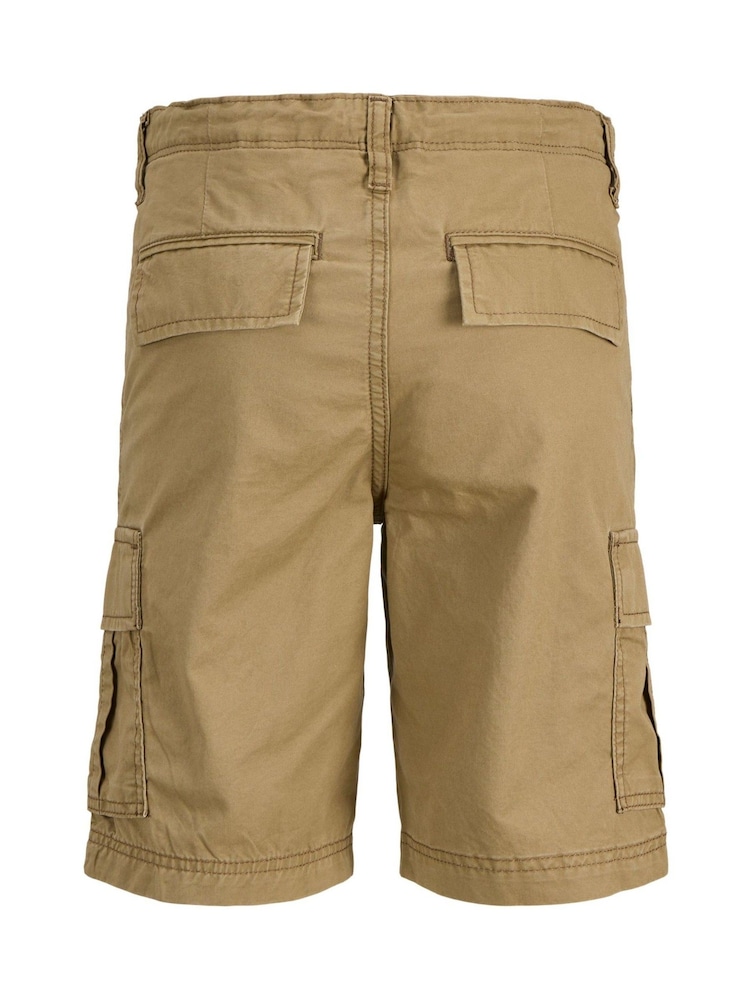 JACK & JONES JUNIOR Relaxed Fit 100% Cotton Cargo Shorts - Image 6 of 6