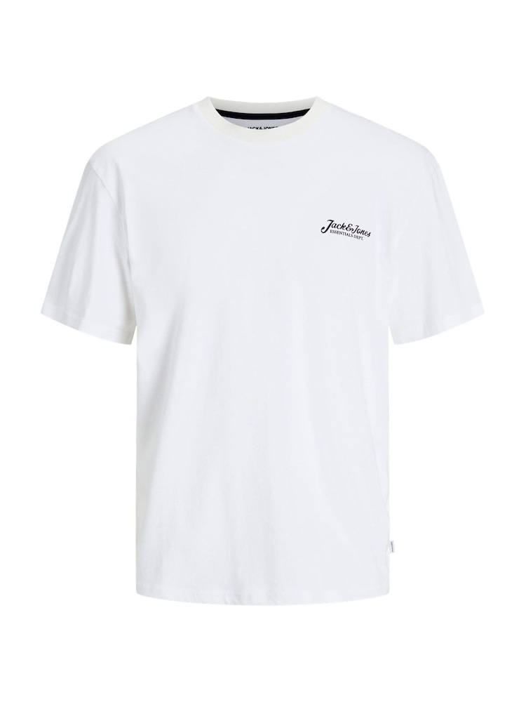 JACK & JONES JUNIOR Short Sleeve White 100% Cotton T-Shirt and Shorts Set - Image 2 of 3