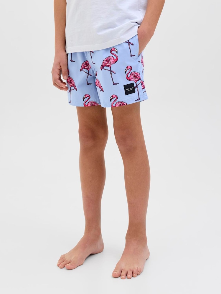 JACK & JONES JUNIOR Tropical Fish Print Swim Shorts - Image 2 of 5 JACK & JONES JUNIOR Tropical Fish Print Swim Shorts - Image 2 of 5