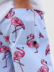 JACK & JONES JUNIOR  Tropical Fish Print Swim Shorts - Image 3 of 5