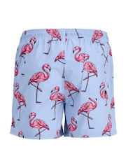 JACK & JONES JUNIOR  Tropical Fish Print Swim Shorts - Image 5 of 5