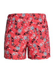 JACK & JONES JUNIOR  Tropical Fish Print Swim Shorts - Image 2 of 2