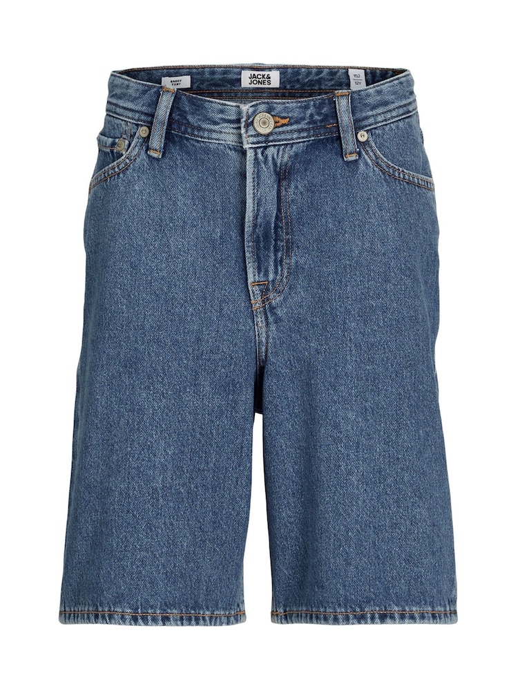 Синие свободные джинсовые шорты JACK & JONES JUNIOR - Изображение 1 из 4