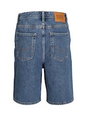 Синие свободные джинсовые шорты JACK & JONES JUNIOR - Изображение 2 из 4
