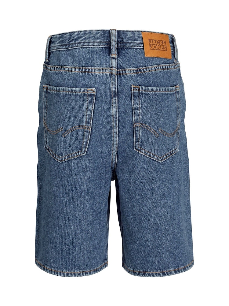 Синие свободные джинсовые шорты JACK & JONES JUNIOR - Изображение 2 из 4