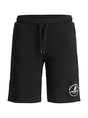 JACK & JONES JUNIOR Short Sleeve Black 100% Cotton T-Shirt & Shorts Set - Image 3 of 3