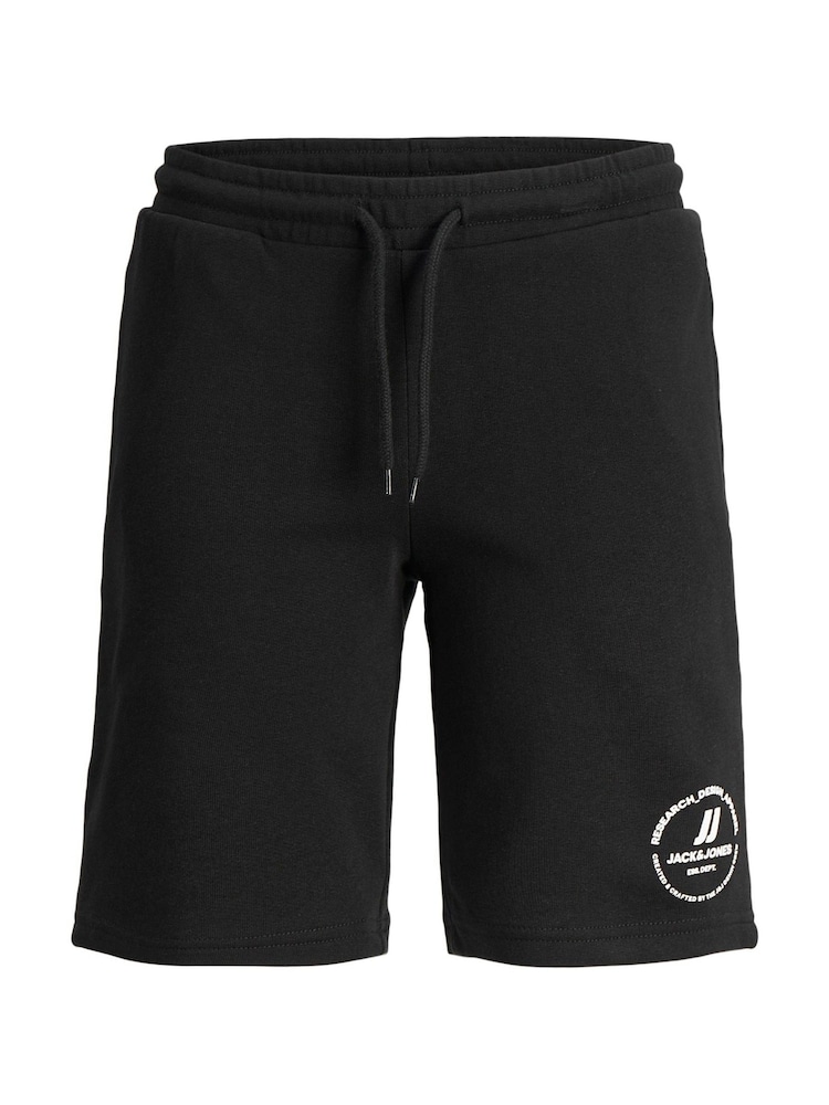 JACK & JONES JUNIOR Short Sleeve Black 100% Cotton T-Shirt & Shorts Set - Image 3 of 3