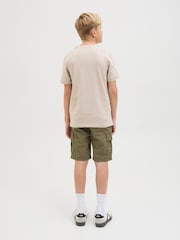 JACK & JONES JUNIOR Relaxed Fit 100% Cotton Cargo Shorts - Image 3 of 7