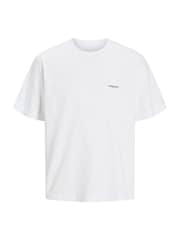 JACK & JONES Junior White Short Sleeve Back Print T-Shirt - Image 1 of 2