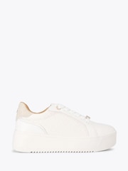 Blanco - KG Kurt Geiger Lighter Velvet Trainers - Imagen 1 de 4