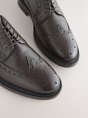 Brown Heritage Brogue Shoes - Image 4 of 6