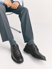 Black Heritage Brogue Shoes - Image 1 of 6