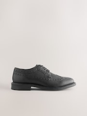 Black Heritage Brogue Shoes - Image 3 of 6