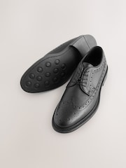 Black Heritage Brogue Shoes - Image 4 of 6