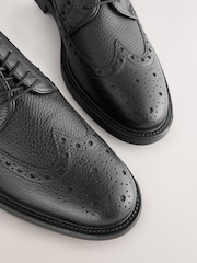 Black Heritage Brogue Shoes - Image 5 of 6