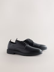 Black Modern Derby Shoes - Image 3 of 7