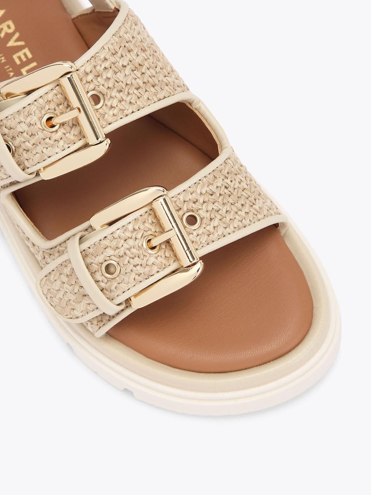 Cream - Carvela Comfort Pavilion cu baretă pe gleznă Sandale - Image 3 of 4