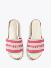 Carvela  Palermo Stripe Mule Sandals - Image 2 of 4