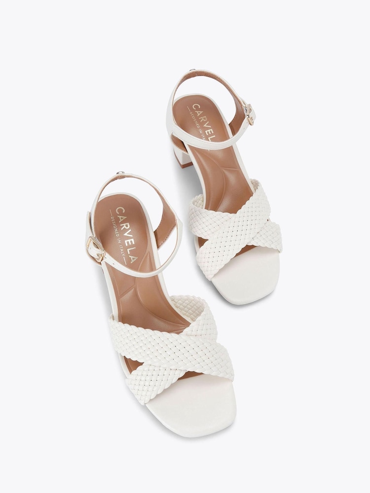 Белый - Сандалии на блочном кабале Carvela Comfort Krypton - Image 2 of 4