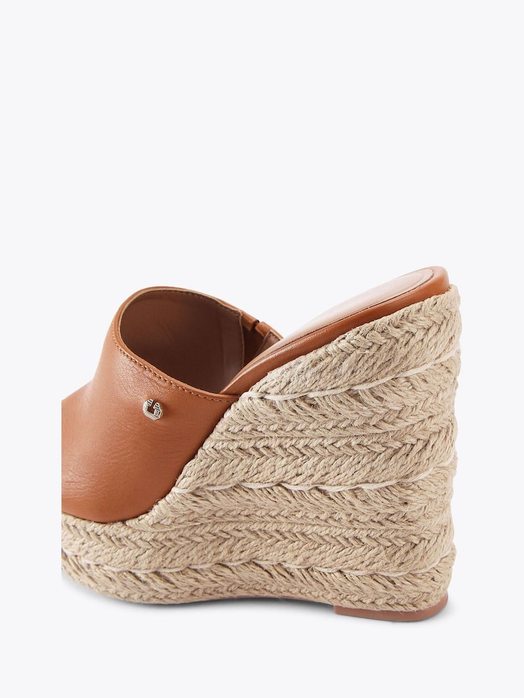 Carvela Comfort Fiorella Wedge Black Sandals - Image 5 of 6