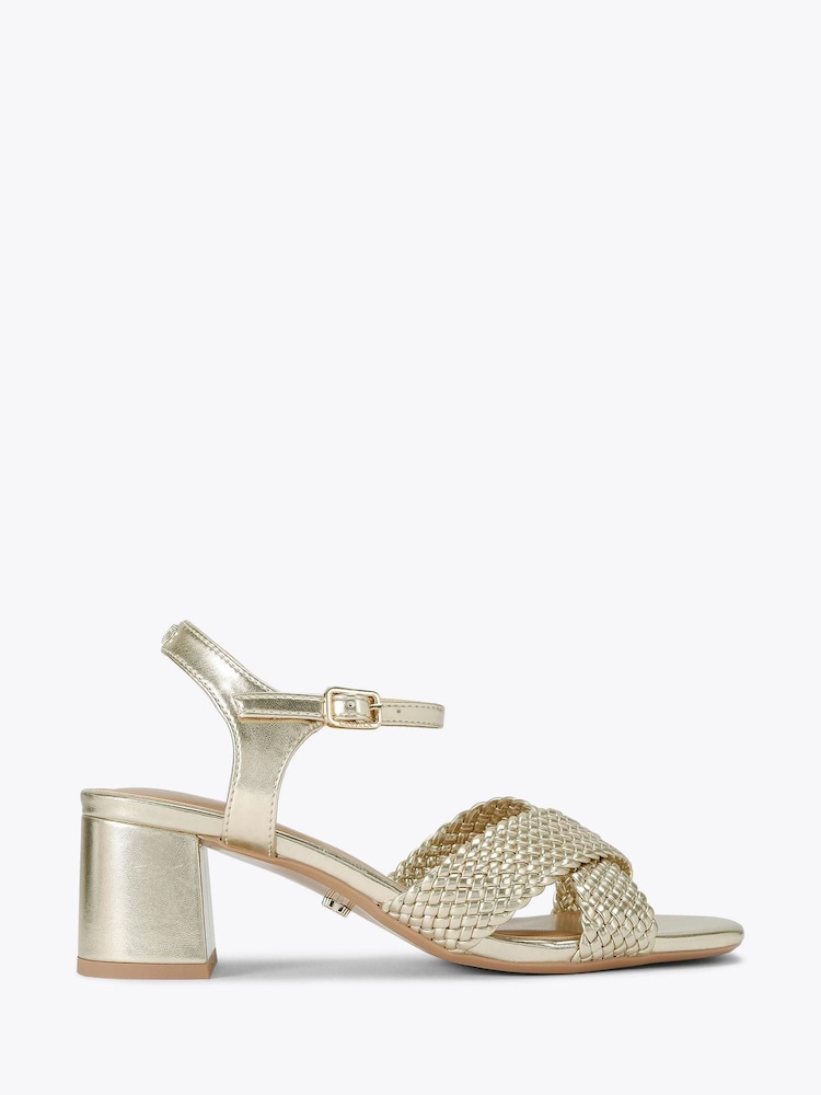 Золотой - Сандалии на блочном кабале Carvela Comfort Krypton - Image 1 of 4