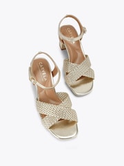Золотой - Сандалии на блочном кабале Carvela Comfort Krypton - Image 2 of 4