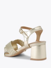 Золотой - Сандалии на блочном кабале Carvela Comfort Krypton - Image 3 of 4