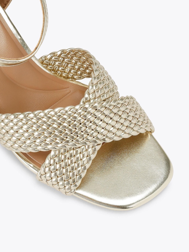 Золотой - Сандалии на блочном кабале Carvela Comfort Krypton - Image 4 of 4