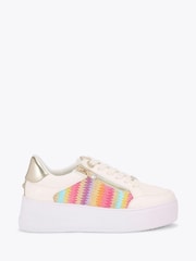 Carvela Jive Quilted Zip Trainers - Image 1 of 4