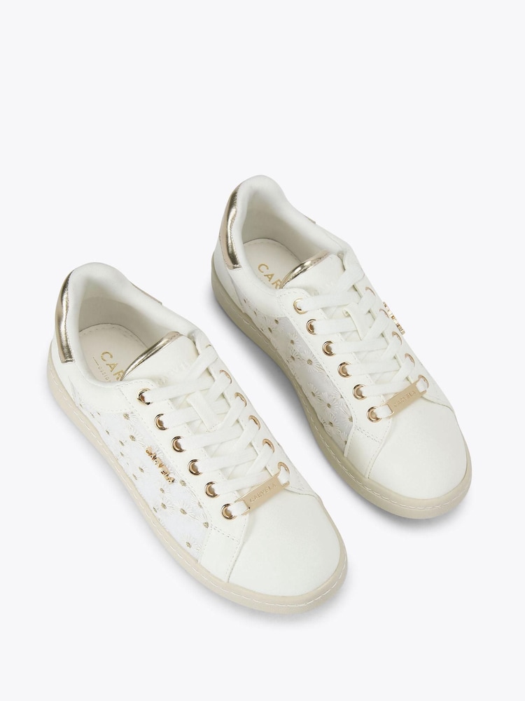 Carvela White Fiora Trainers - Image 2 of 4