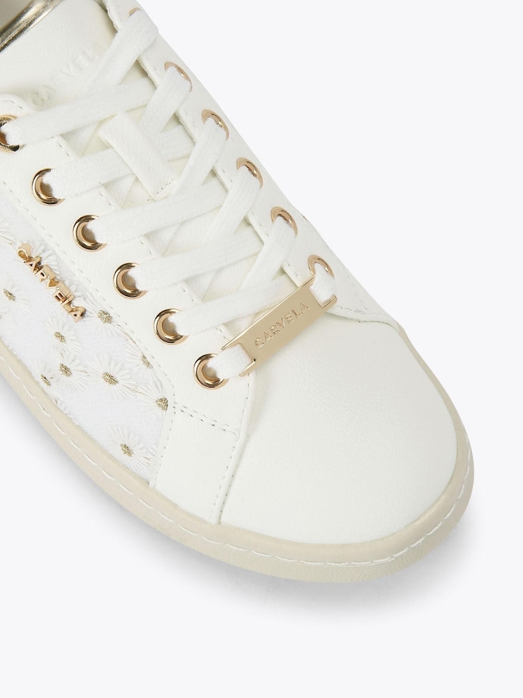 Carvela White Fiora Trainers - Image 3 of 4