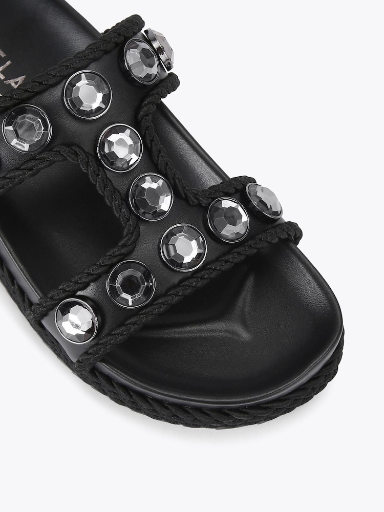 Zwart - Carvela Sorella Flatform Sandals - Image 3 of 4