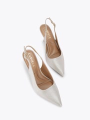 Creme - Carvela Black Corletta Court Shoes - Imagem 3 de 4