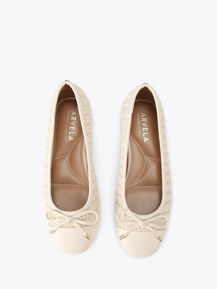 Cream - Carvela Sardinia Ballet Pumps - Slika 4 iz 4