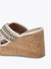 Wit - Carvela Sorrento Wedge Mule Black Sandals - Image 4 of 4