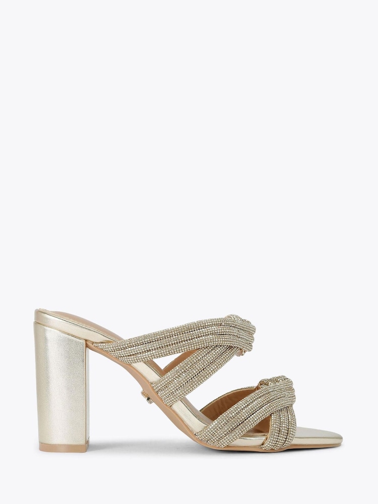 Dorado - Carvela Arielle Block Sandals - Imagen 1 de 4 Dorado - Carvela Arielle Block Sandals - Imagen 1 de 4