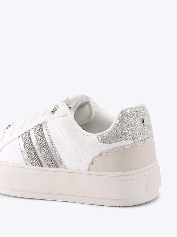 WHITE/OTH - Carvela Icona Trainers - Image 2 of 4