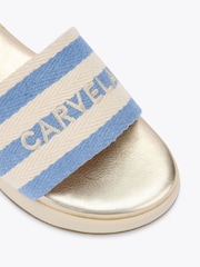 Carvela  Palermo Stripe Mule Sandals - Image 4 of 5