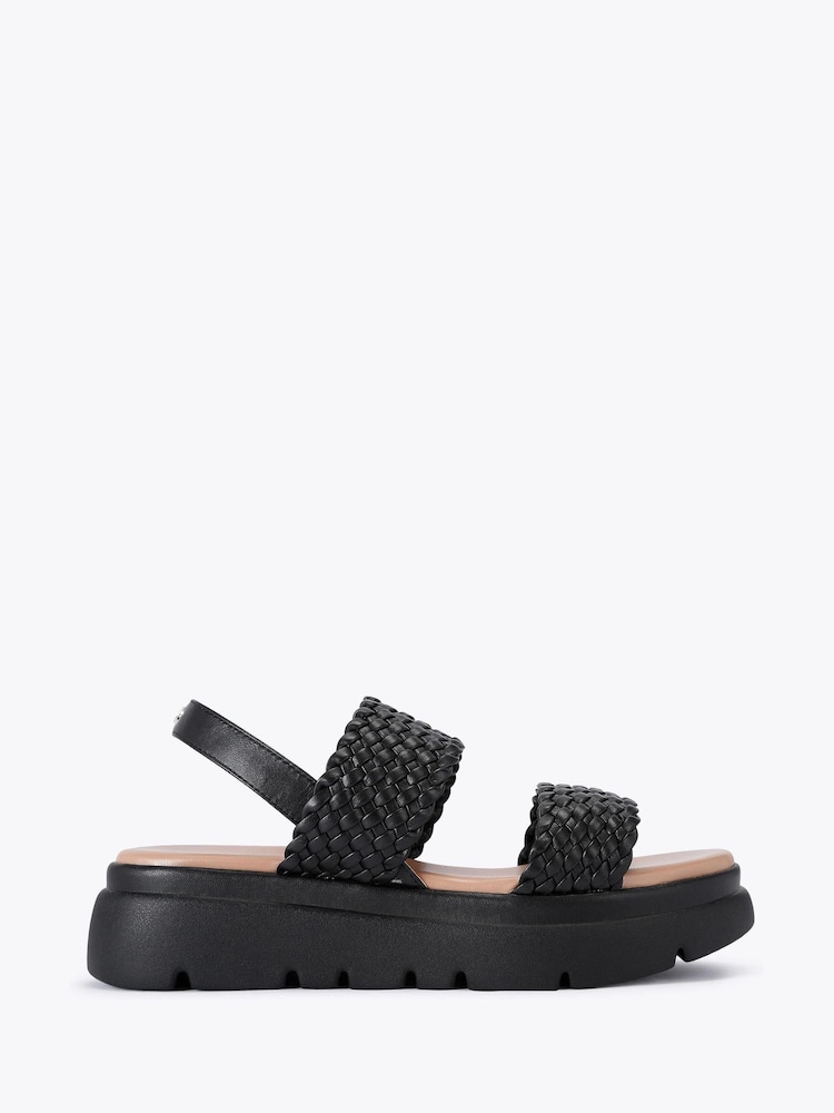 Carvela Comfort Krypton Weave Black Sandals - Image 1 of 4