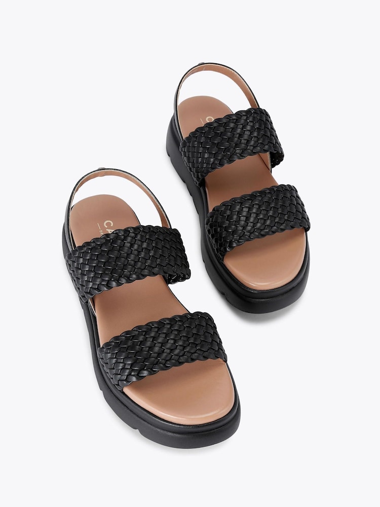 Carvela Comfort Krypton Weave Black Sandals - Image 2 of 4