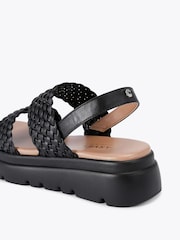 Carvela Comfort Krypton Weave Black Sandals - Image 3 of 4