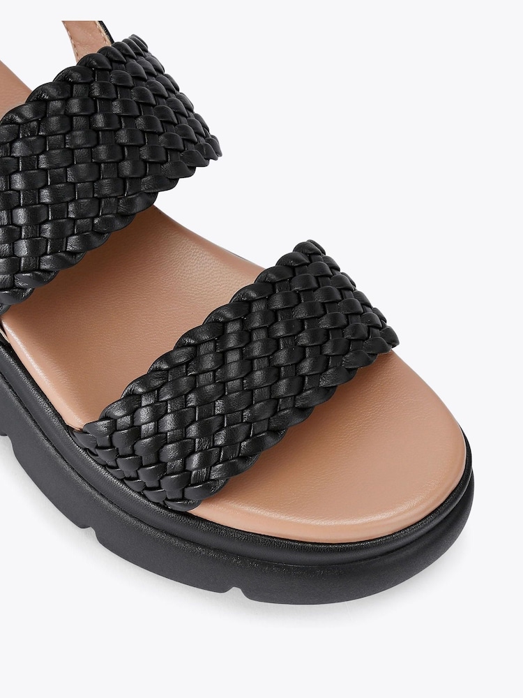 Carvela Comfort Krypton Weave Black Sandals - Image 4 of 4