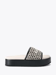 Negro - Carvela Cream Sorrento Flatform Sandals - Imagen 1 de 4