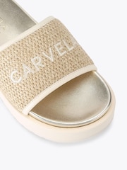 Carvela Cream Sorrento Flatform Sandals - Image 4 of 4