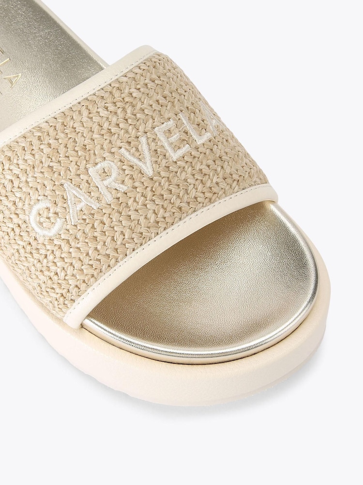 Carvela Cream Sorrento Flatform Sandals - Image 4 of 4