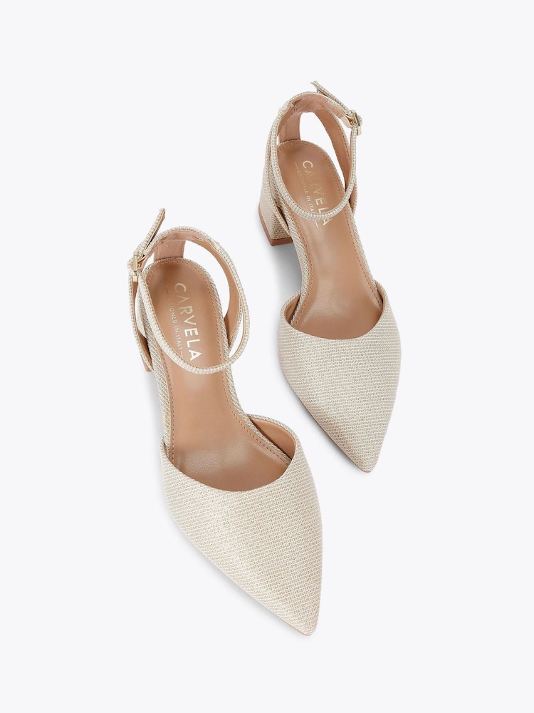 zlata (barva); zlato - Carvela Calla Court Shoes - Slika 2 iz 4
