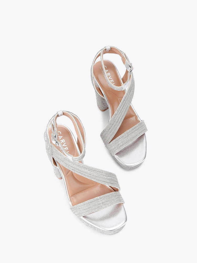 Natuurlijk - Carvela Gold Gala Platform Sandals - Image 3 of 5
