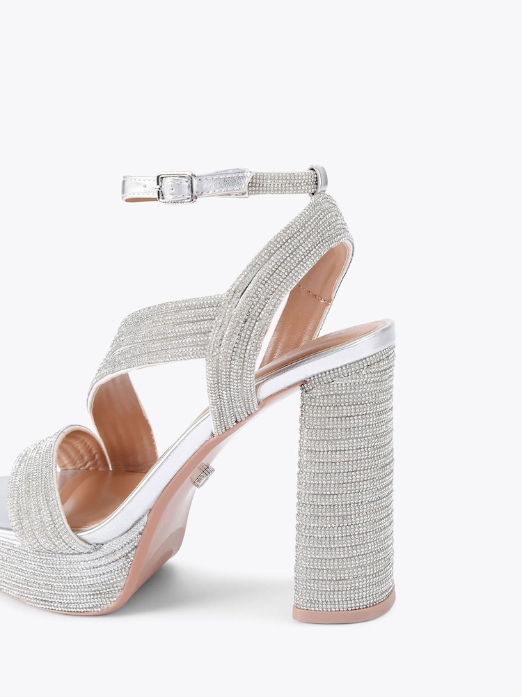 Natuurlijk - Carvela Gold Gala Platform Sandals - Image 4 of 5