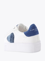 Kurt Geiger London Denim Lana Heart Trainers - Image 3 of 4